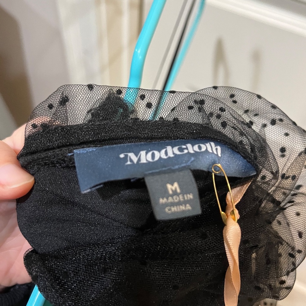 Modcloth Tulle Night Long One-Shoulder Dress - Picture 3 of 5